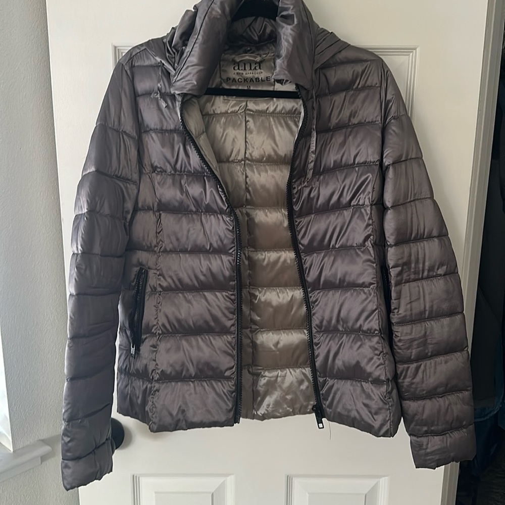 Grey puffer Jacket